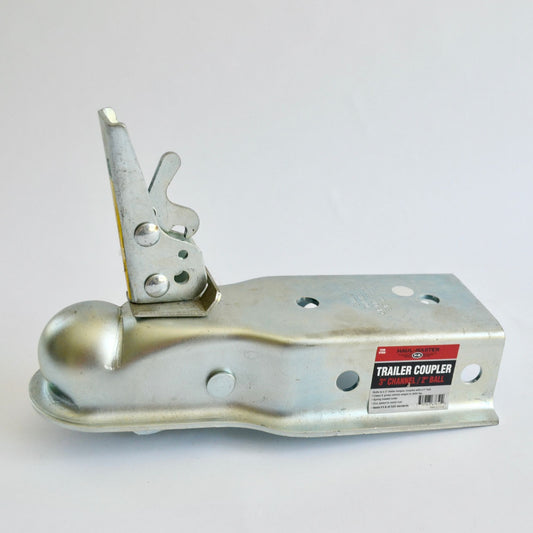 Haul-Master Trailer Coupler 3" Channel 2" Ball 67650 Class II NEW