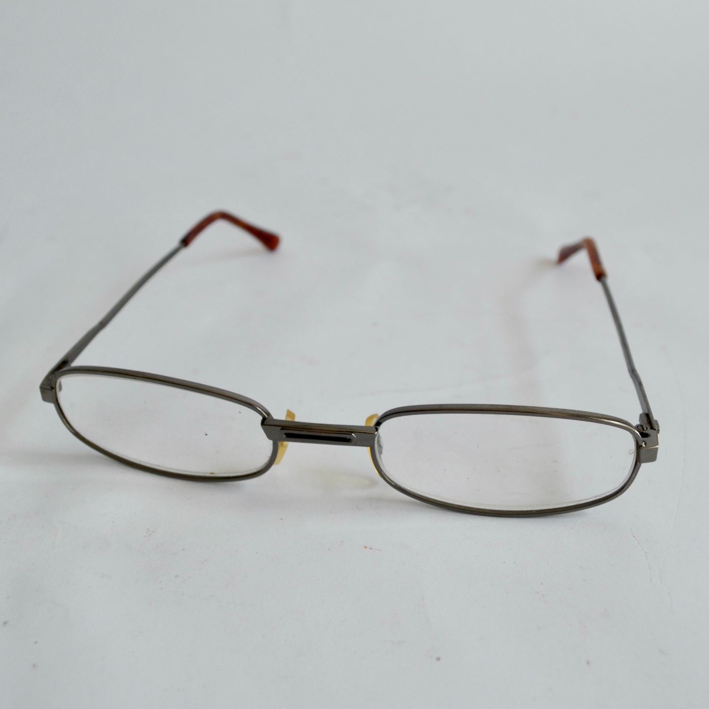Vintage Reading Eyeglasses Magnifying Cheaters Glasses Metal Frame