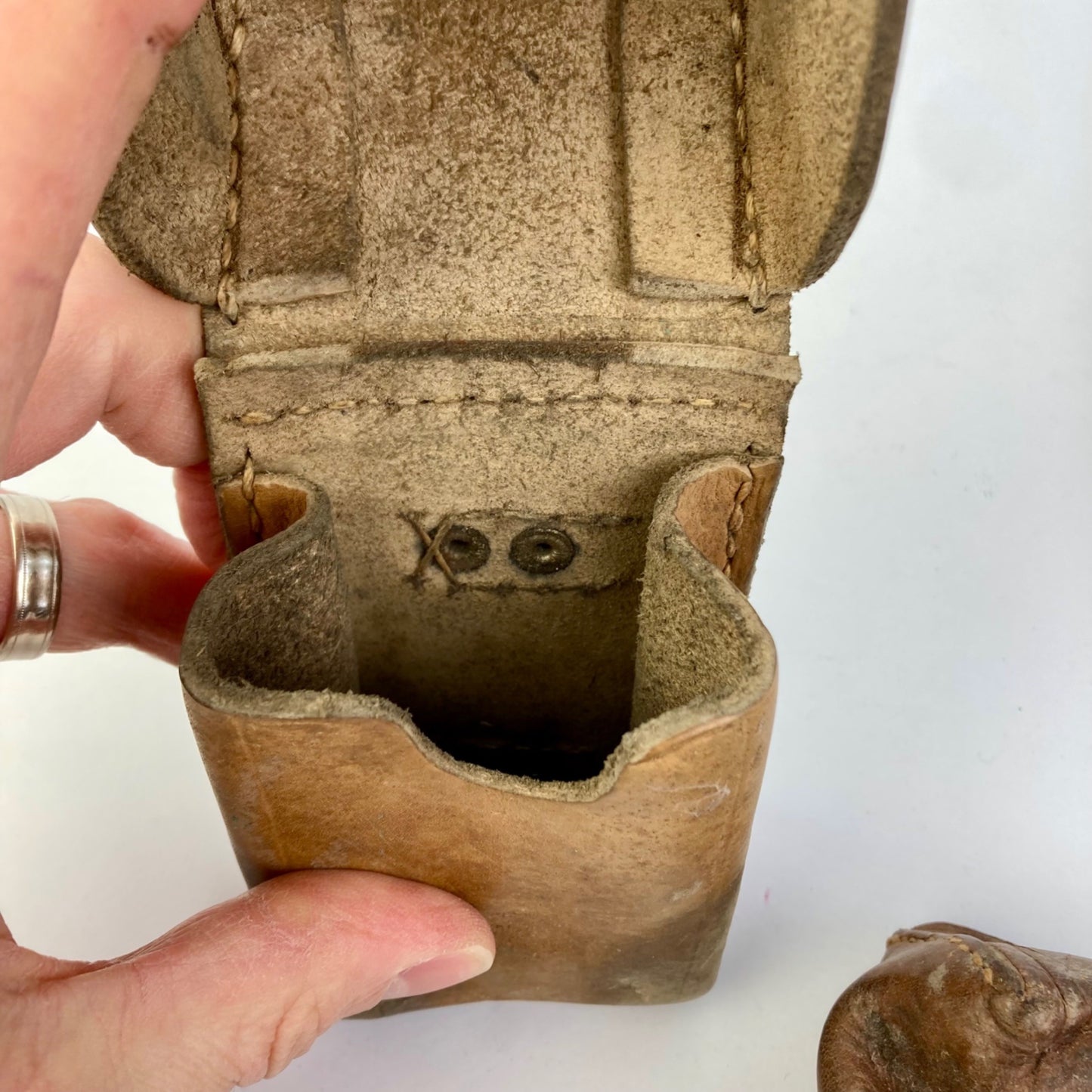 Lot 3 Vintage Serbian Leather Mauser M48 Magazine Pouches Ammunition Cartridge