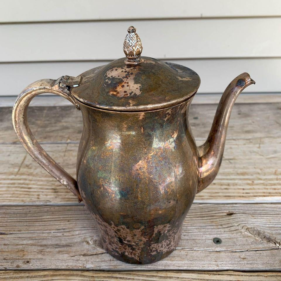 Paul Revere Reproduction Pineapple Top Teapot Silver