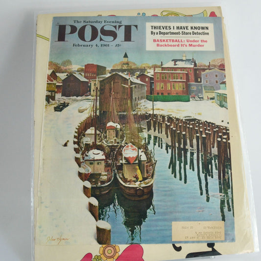 The Saturday Evening Post Magazine COVER February FEB 4 1961