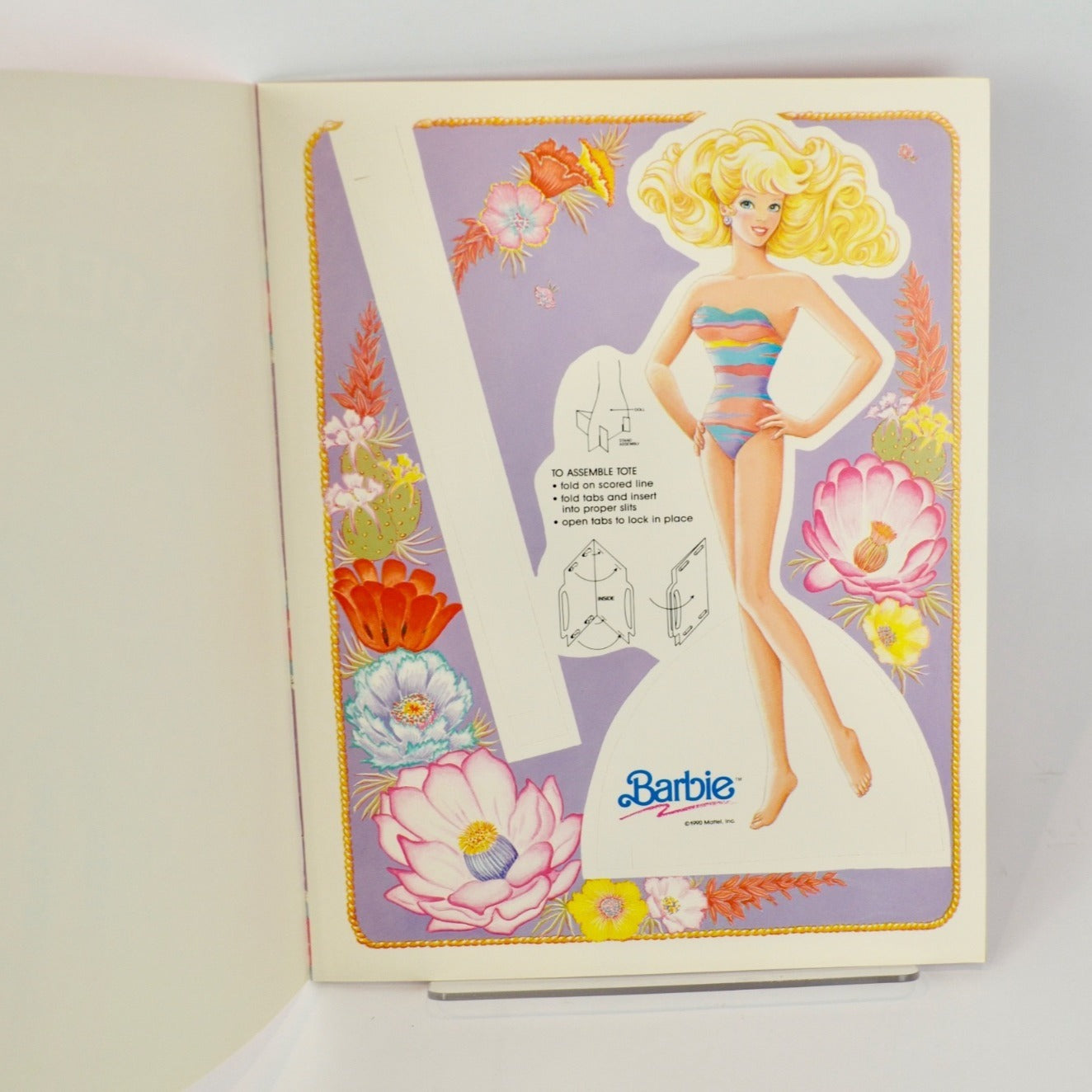 Golden Barbie Paper Doll 1502 Uncut 1990