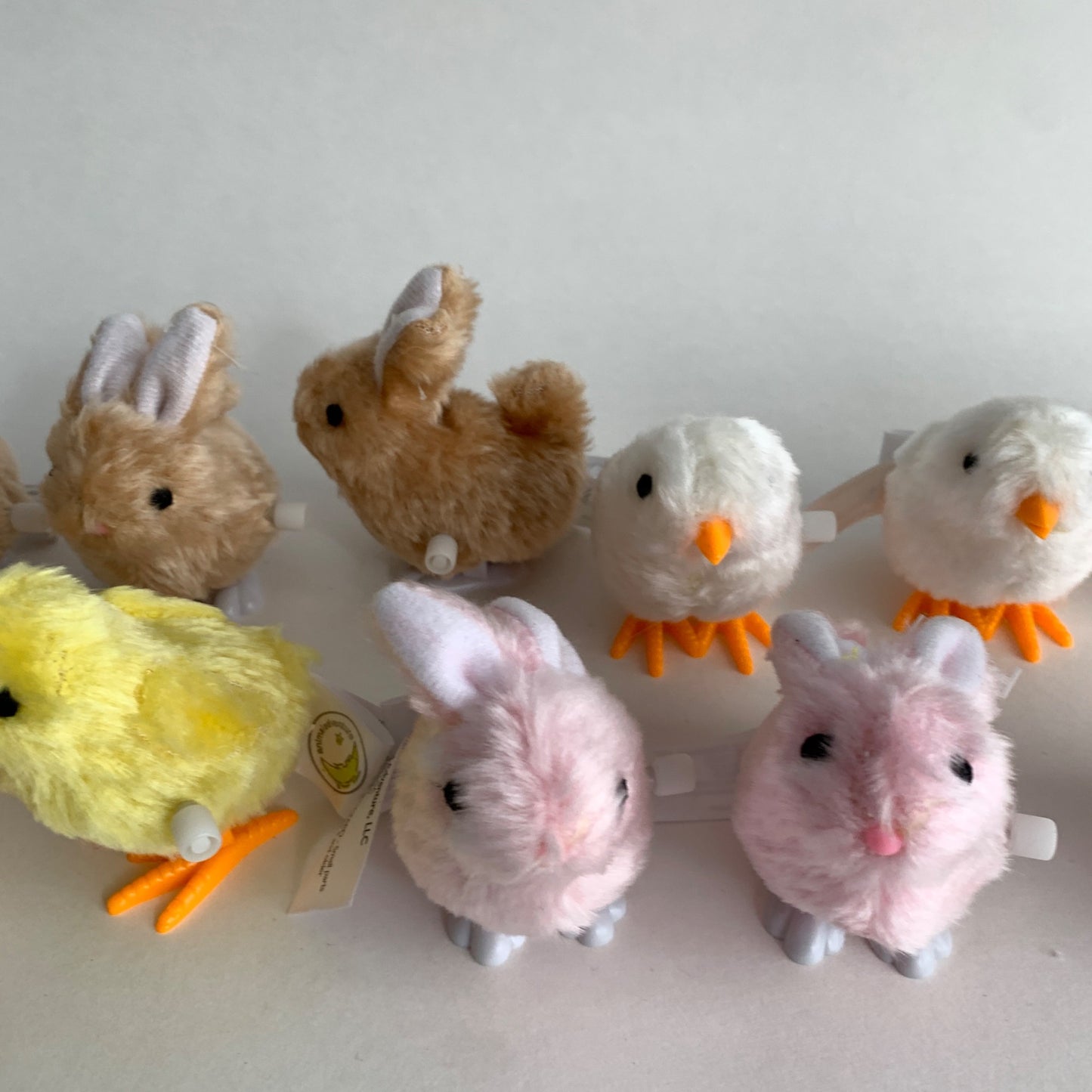 2015 Animal Adventure Wind Up Chickens Bunnies Lot of 11