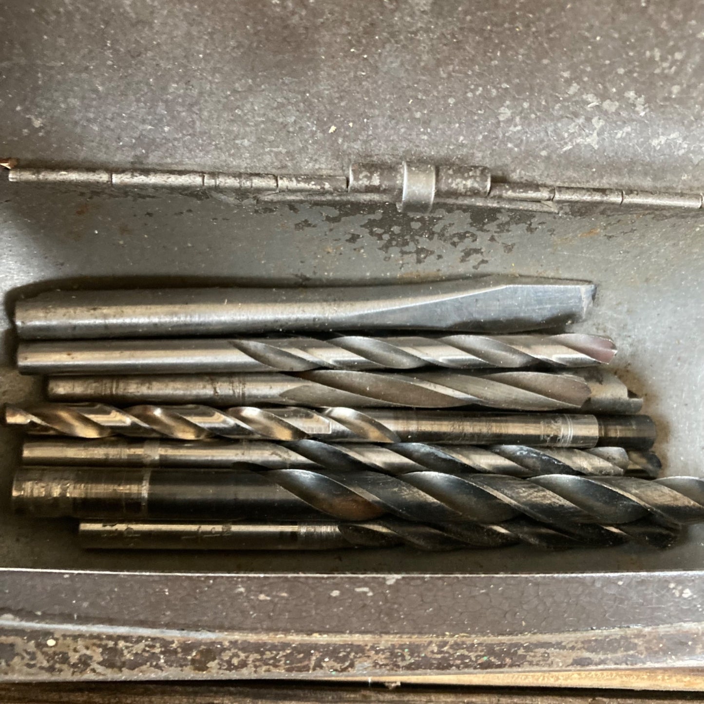 Lot of Miscellaneous Drill Bits / Driver in Metal Case