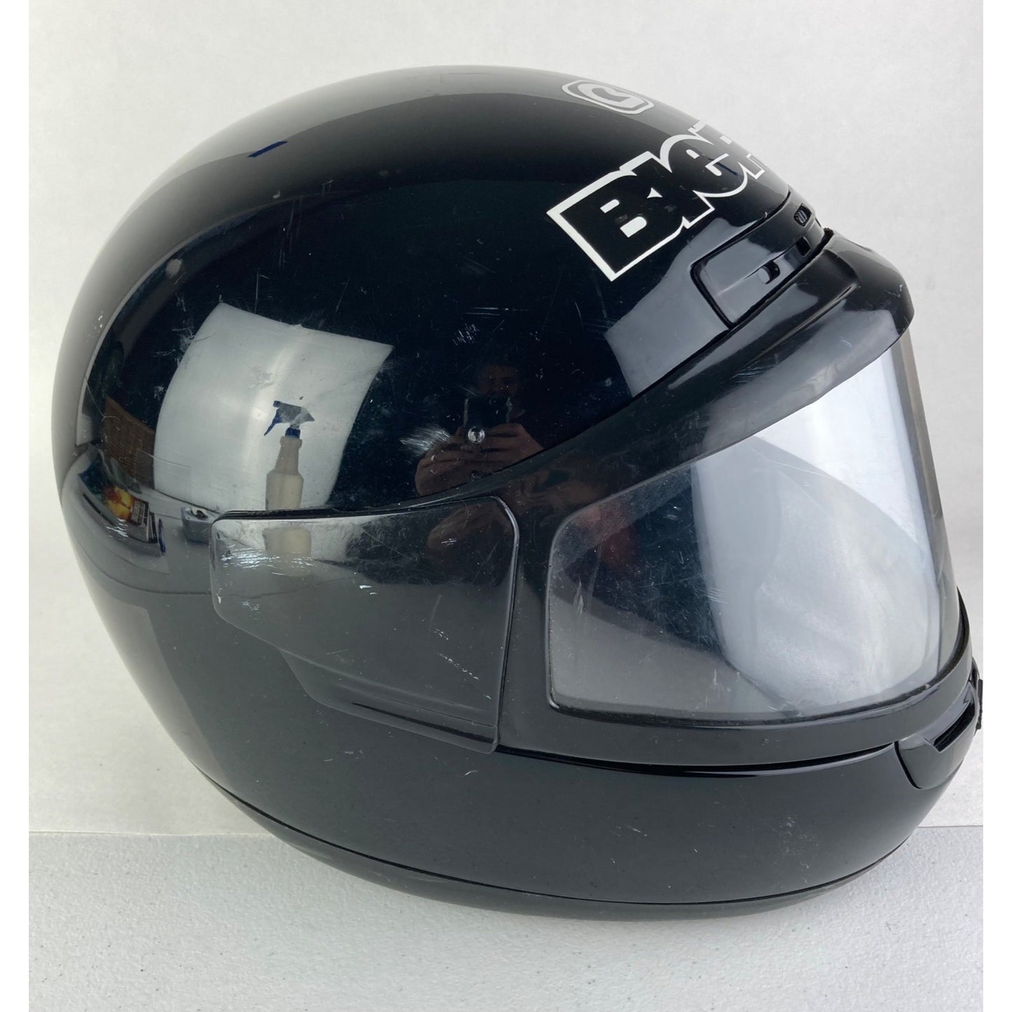 Bieffe Full Face Snowmobile Motorcycle Helmet Size X-Small GP-1400 Italy Black