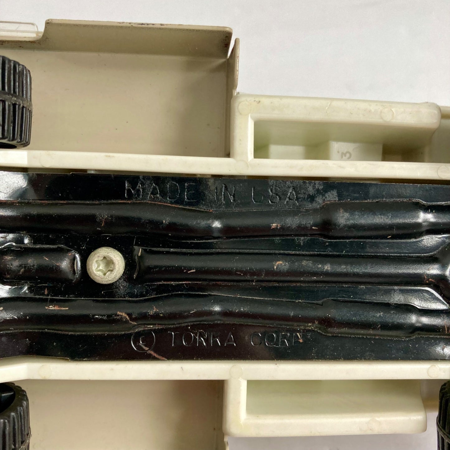Vintage Tonka Bell System Utility Truck Toy w/ Opening Box Doors
