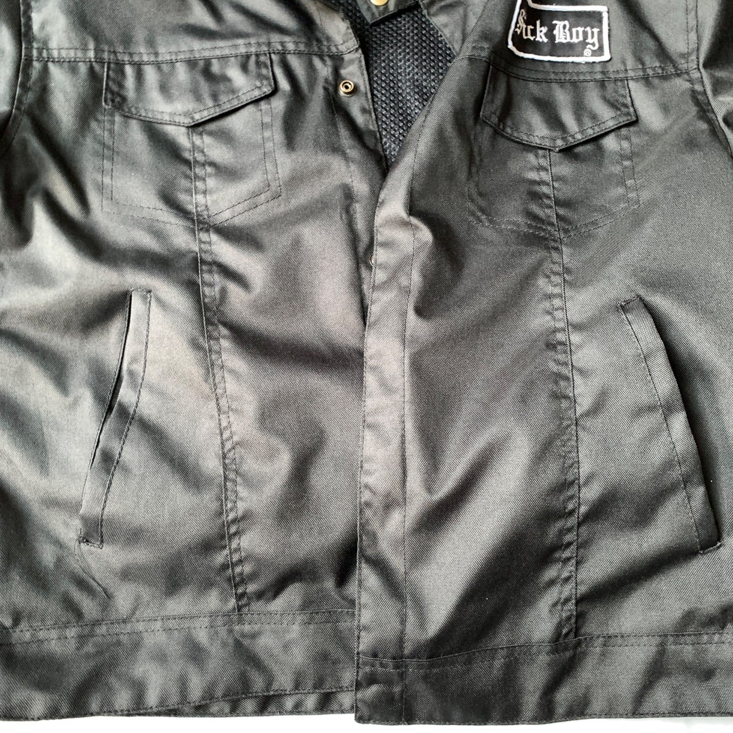 Sick Boy Motorcycles Short Sleeve Black Riding Jacket Shirt