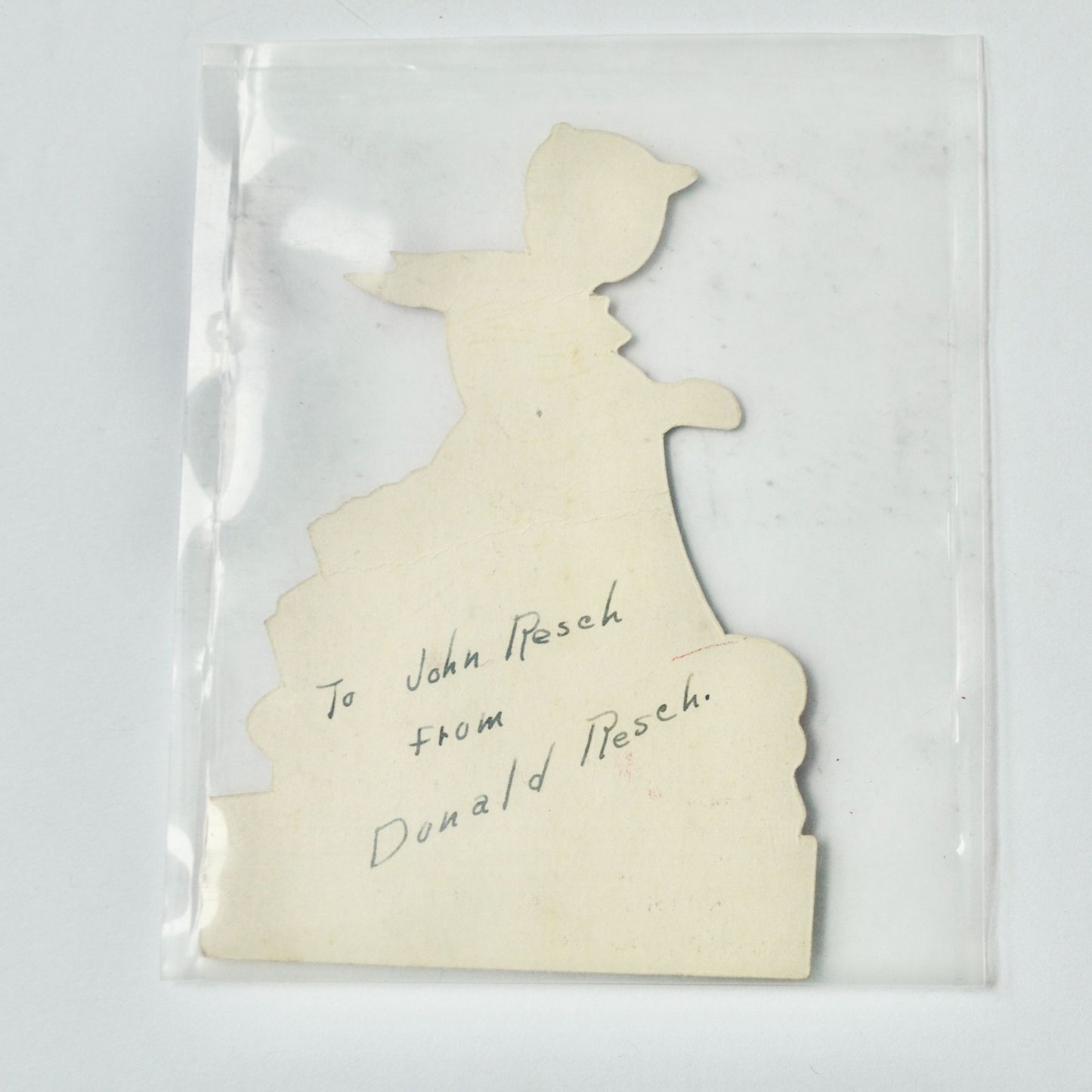 Vintage Valentine Card Boy On Scooter Yellow Red Nothing Can Stop Me