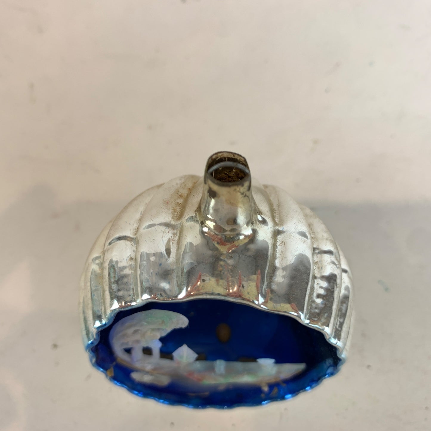 Vintage Glass Diorama MADE IN ITALY Mica House Steeple