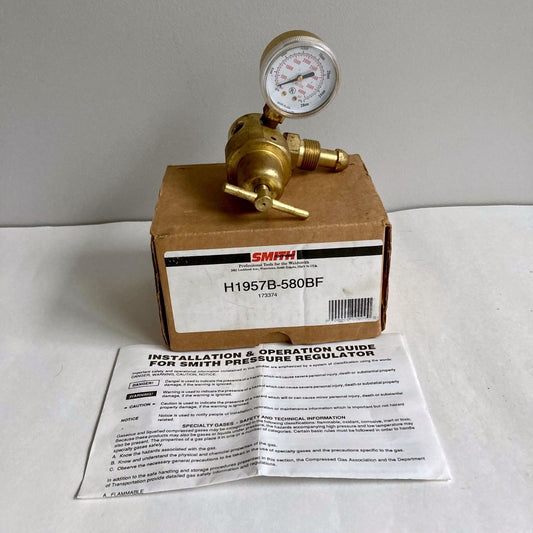 Smith H1957B-580BF Welding Pressure Regulator Gauge