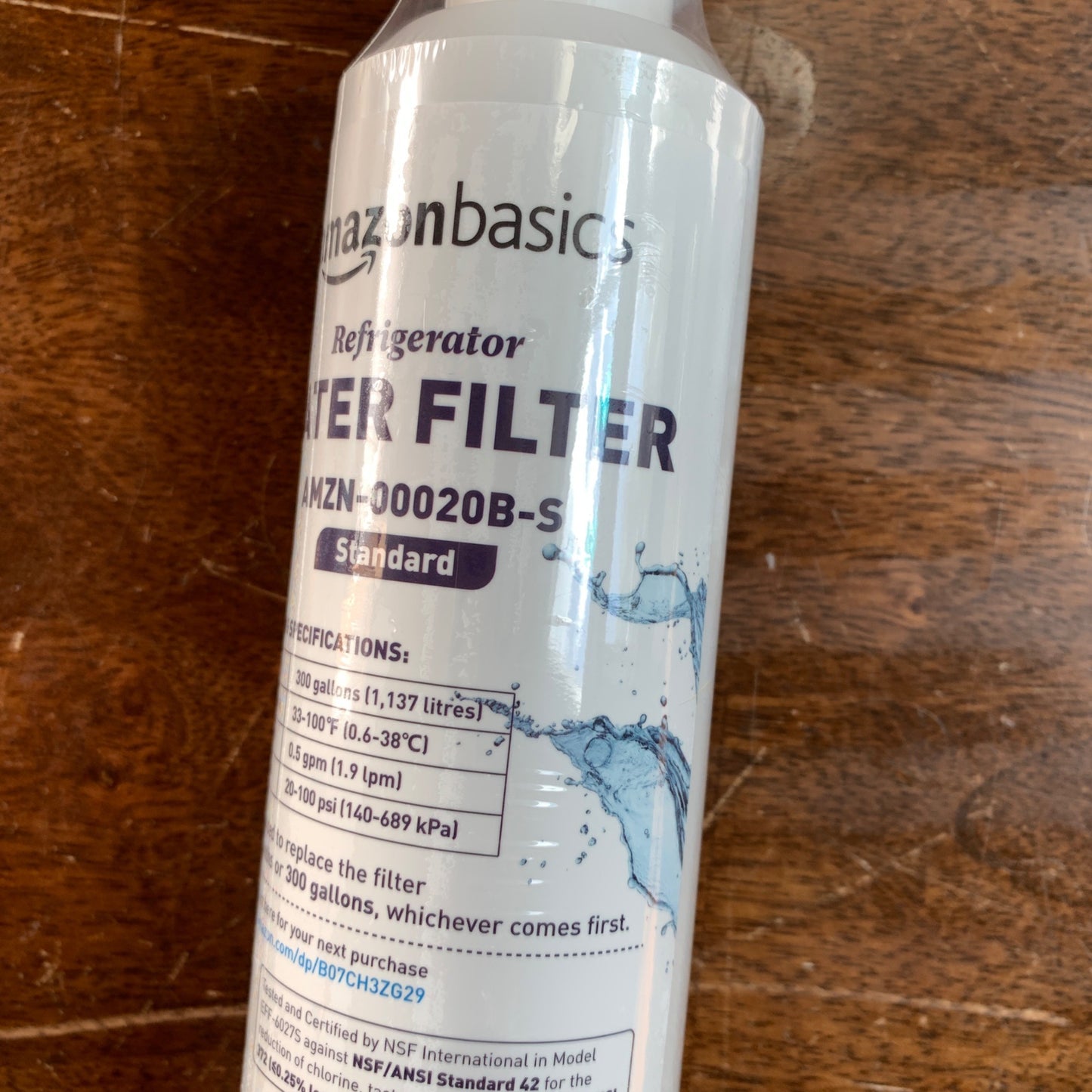 Amazon Basics Refrigerator Water filter AMZN-00020B-S