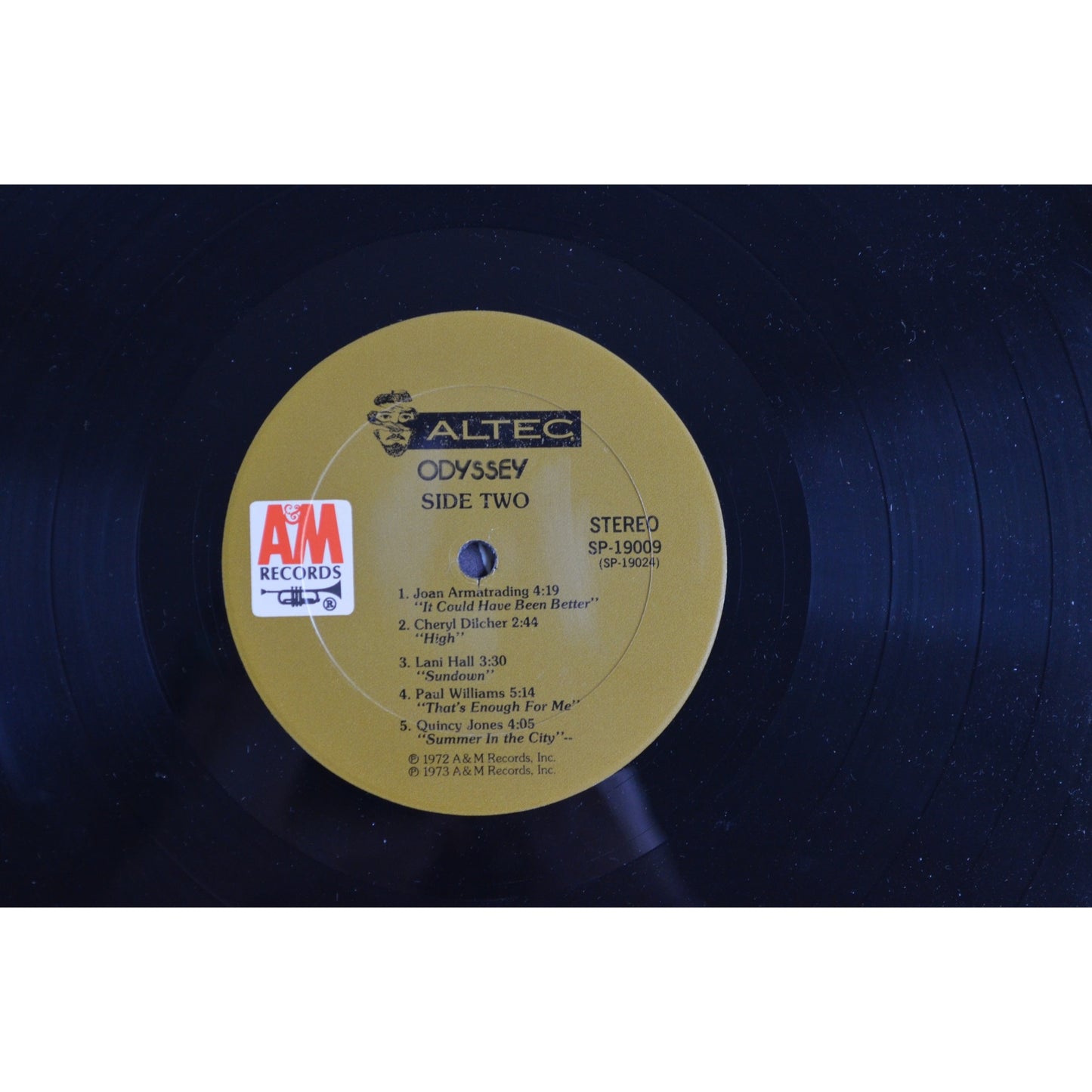 Odyssey Altec A&M Records Vinyl Record SP 19009 Untested Ungraded