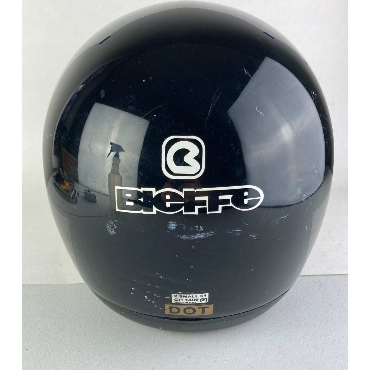 Bieffe Full Face Snowmobile Motorcycle Helmet Size X-Small GP-1400 Italy Black