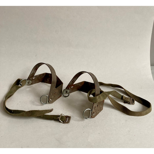 Antique Metal Ice Cleats Crampons Strap-On Military? Army