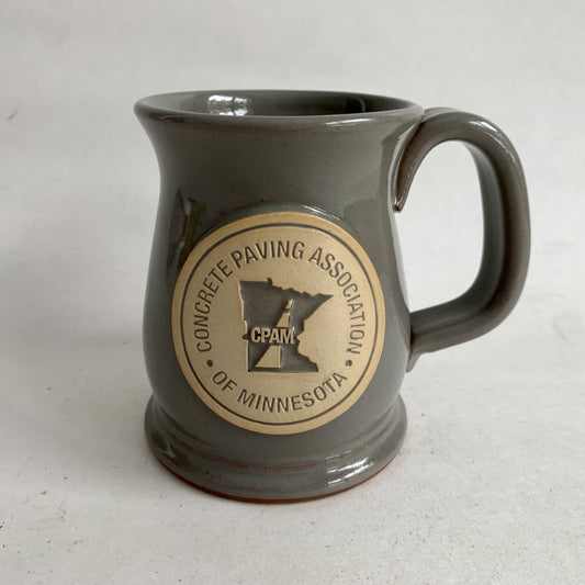 CPAM Concrete Paving of Minnesota Gray Coffee Mug Ceramic Sunset Hill Stoneware