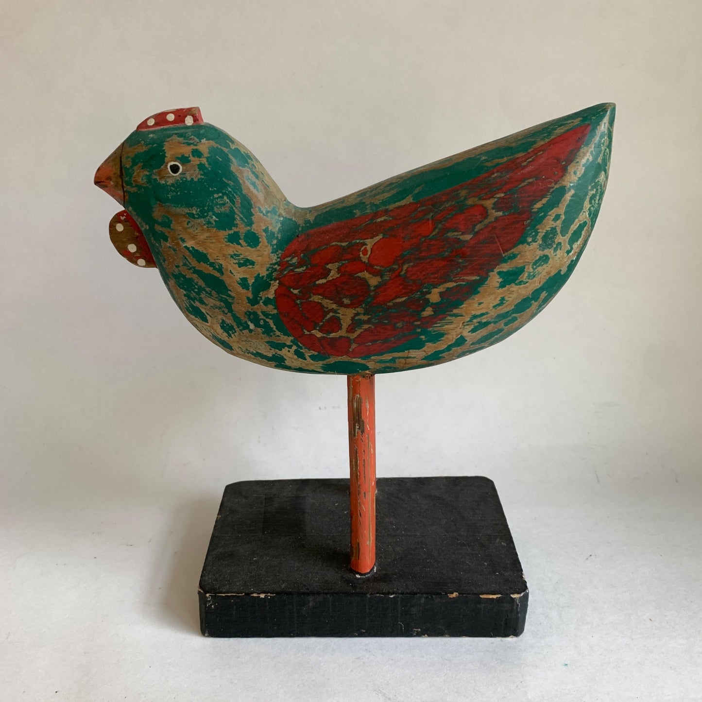 Primitive Decor Painted Chicken