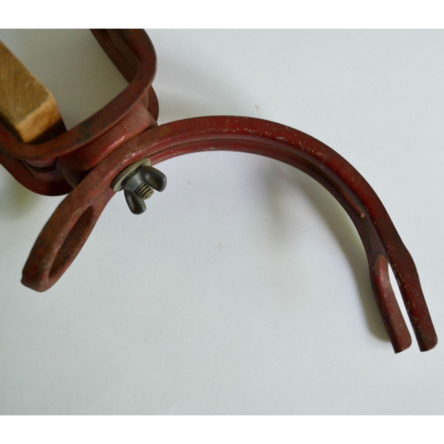 Vintage Clamp-On Fishing Rod Holder Boat Canoe Adjustable Red
