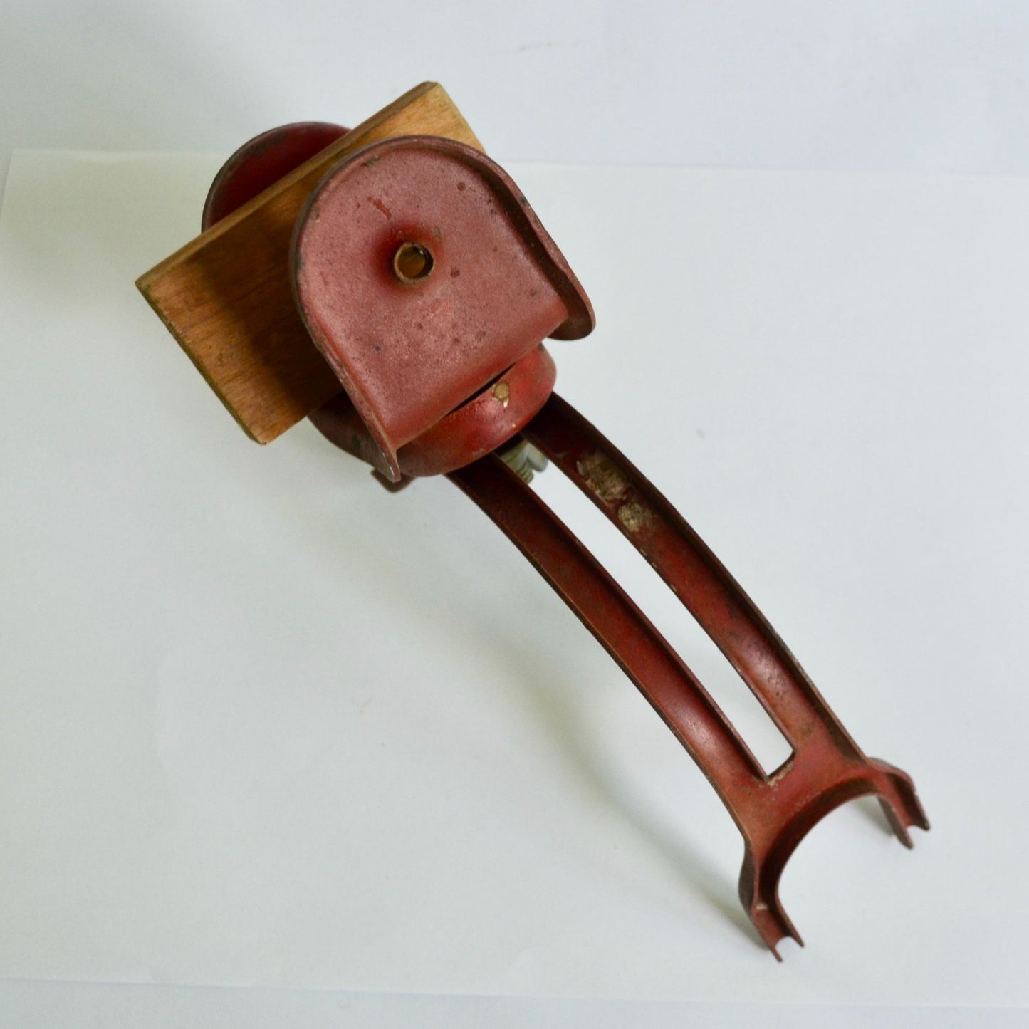 Vintage Clamp-On Fishing Rod Holder Boat Canoe Adjustable Red