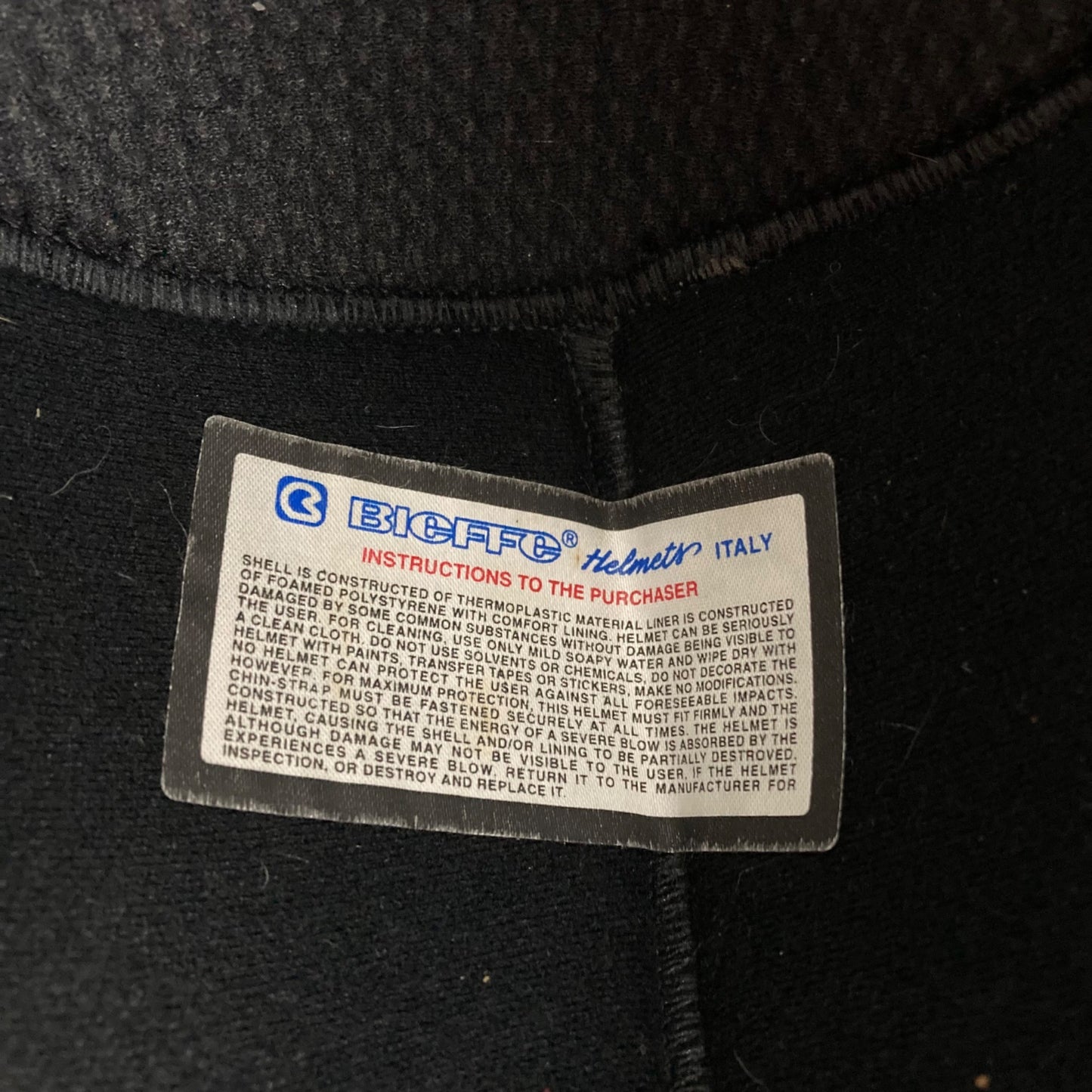 Bieffe Full Face Snowmobile Motorcycle Helmet Size X-Small GP-1400 Italy Black