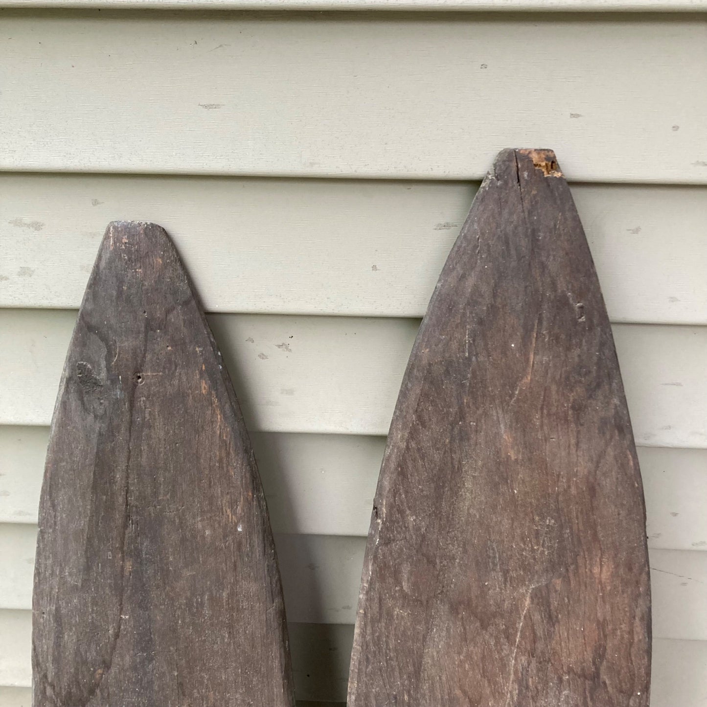 Lot 2 Antique Wood Hide Stretchers Animal Pelt Fur Tanning Stretcher