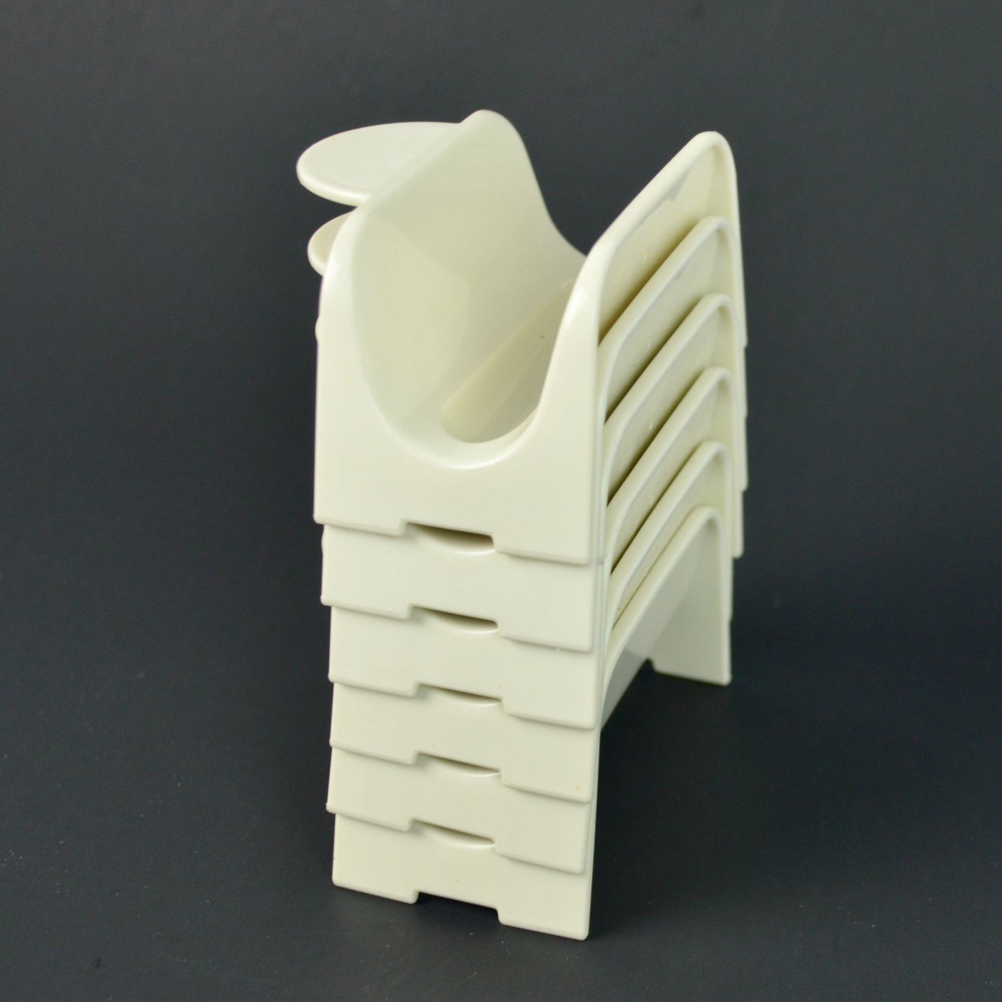 Tupperware Vintage Taco Holders Set Lot of 6 2201