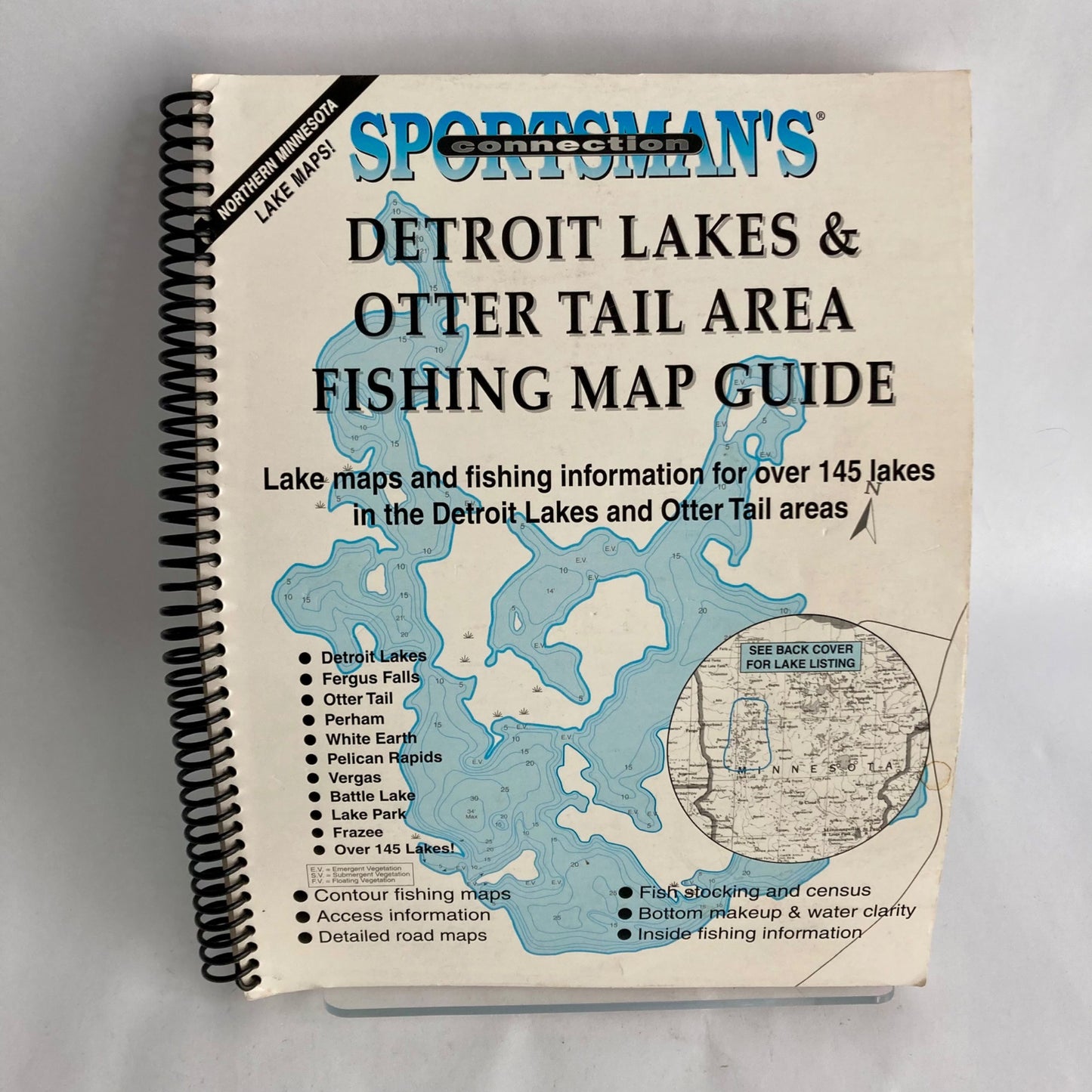 Sportsman's Connection Detroit Lakes & Otter Tail Area Fishing Map Guide Book MN