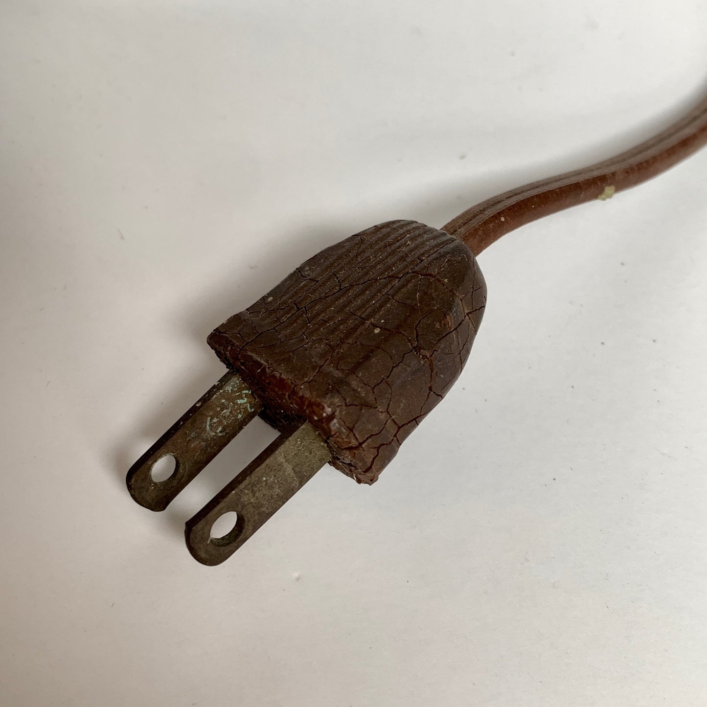 Vintage Light Pink Glass & Metal Floral Table Lamp