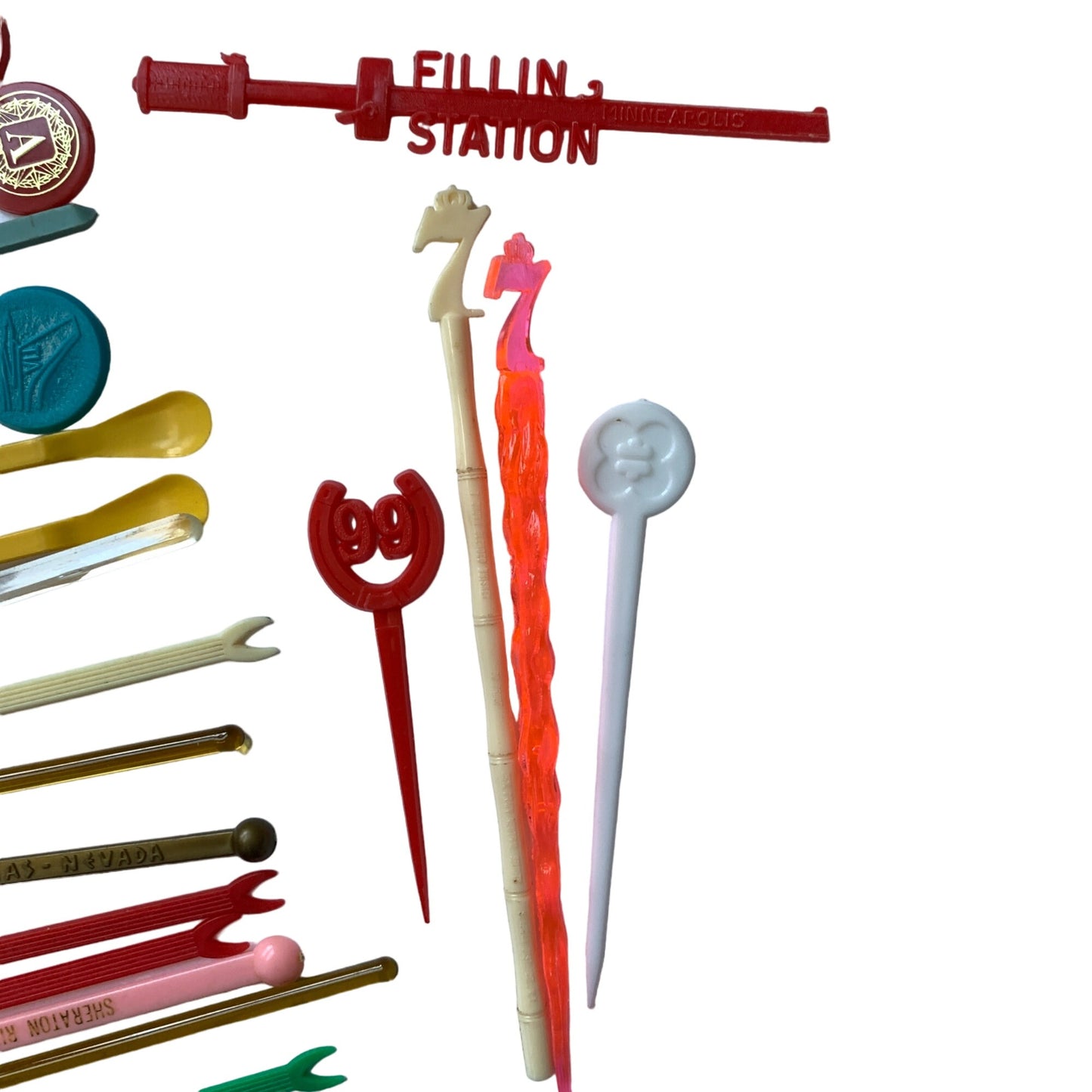 Vintage Lot Cocktail Stirrers Swizzle Sticks Assorted Lot of 26