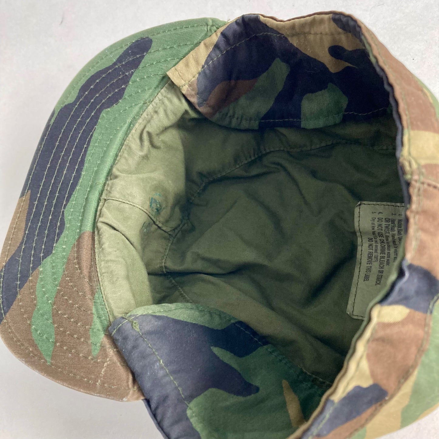 US Army Cap Camouflage Pattern Class 1 Hat 7-1/4 Woodland Winter Cold Weather