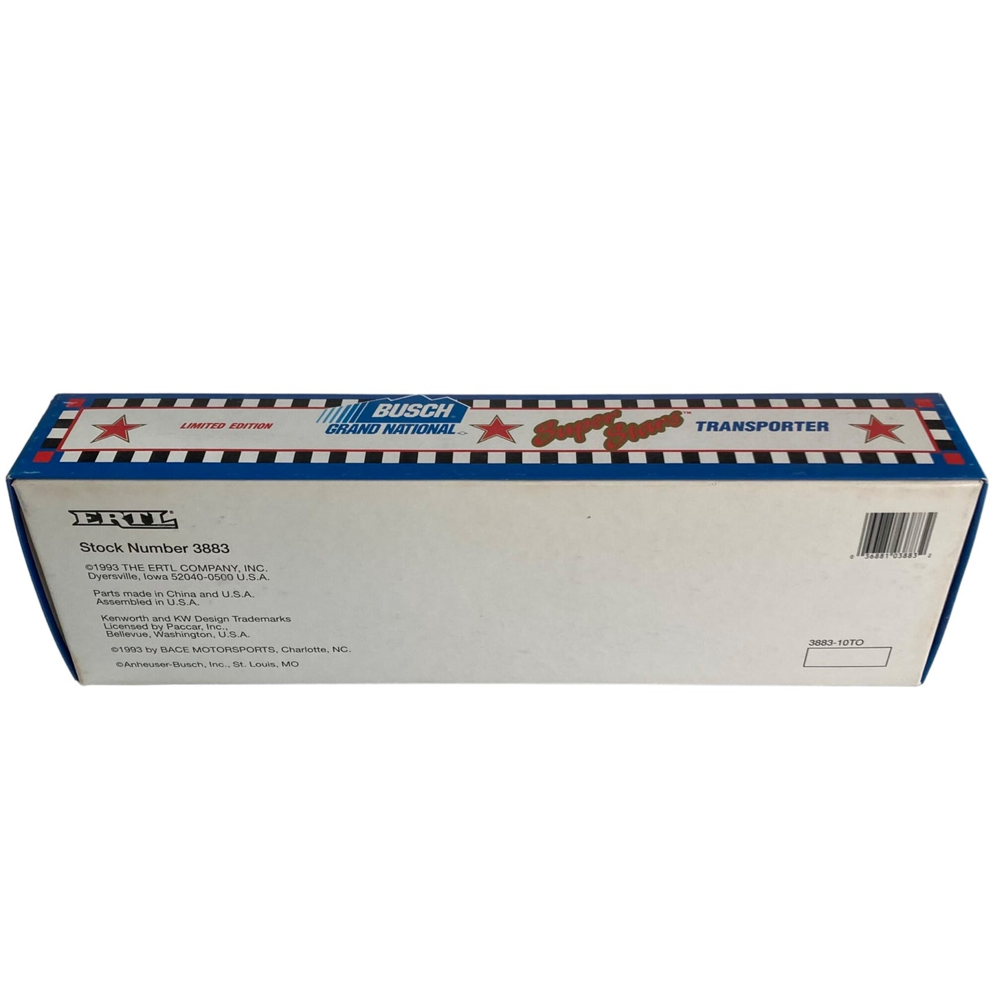 Vintage 1993 Ertl Busch Grand National NASCAR Diecast Semi Truck Transporter