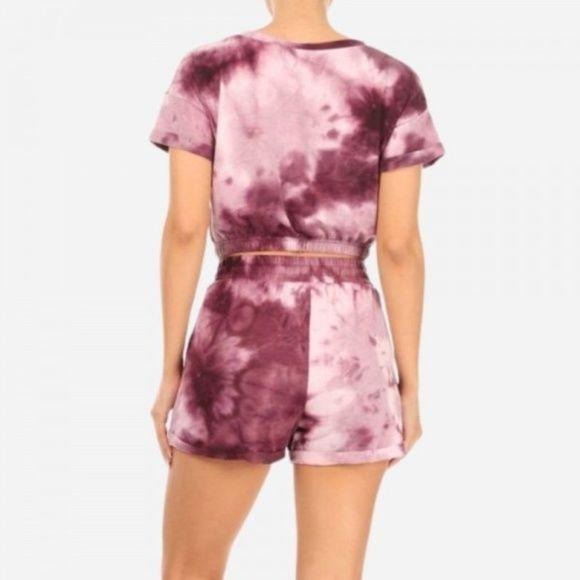 New Tie-Dye Loungewear Set Shorts and Shirt T
