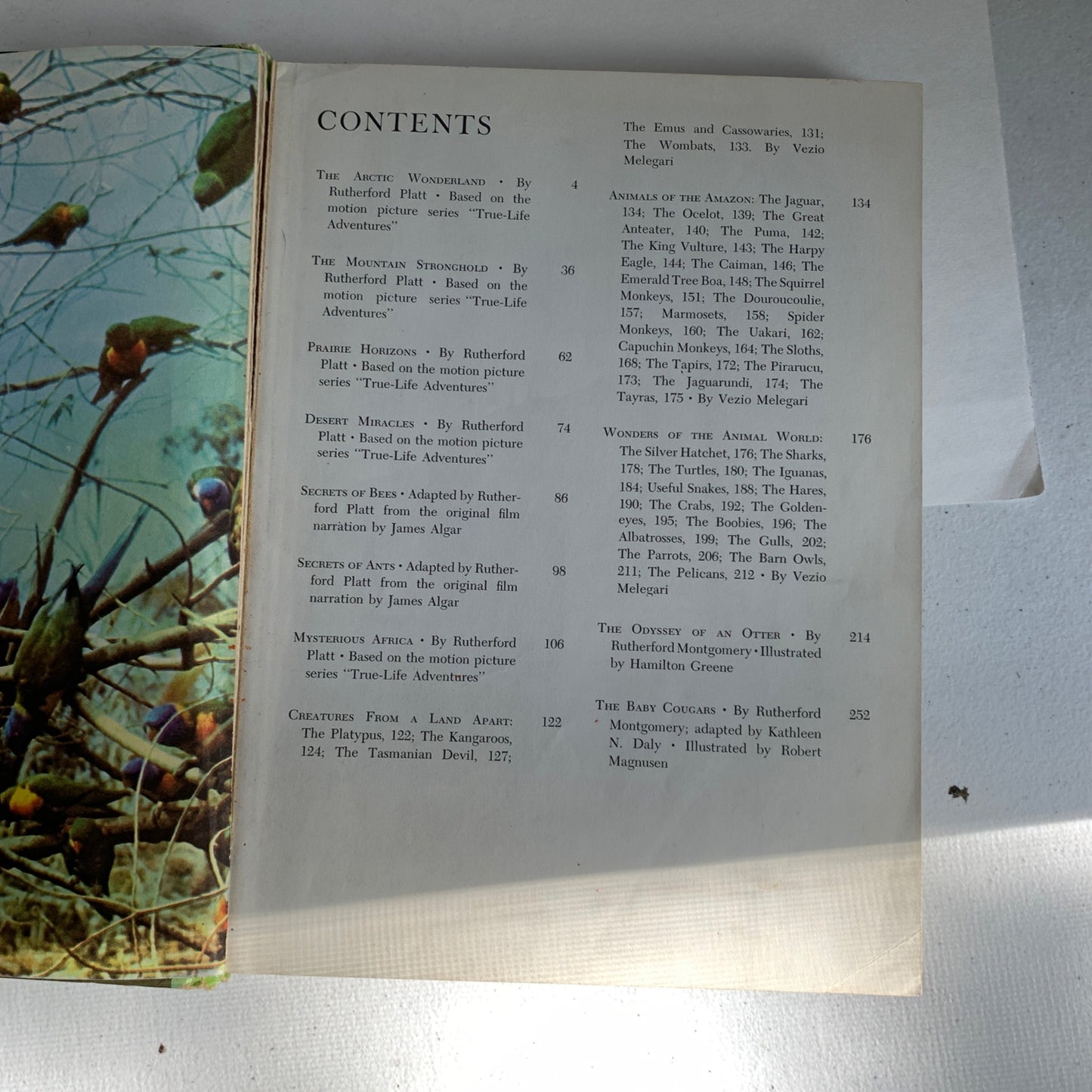 Walt Disney's Worlds of Nature Hardcover Book 1965
