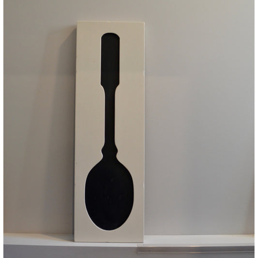 Pier 1 Imports Large Wooden Painted Wall Decor Black Spoon