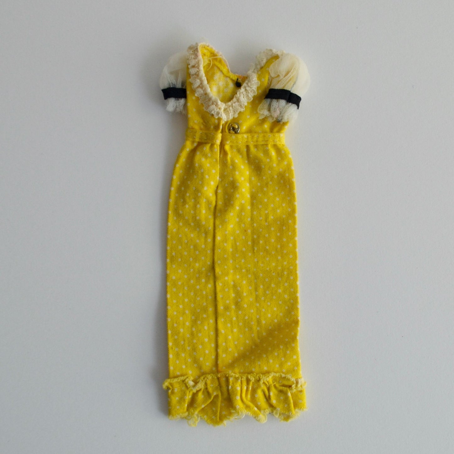 Barbie Quick Curl Francie Yellow Polka Dot Dress 4222 1972