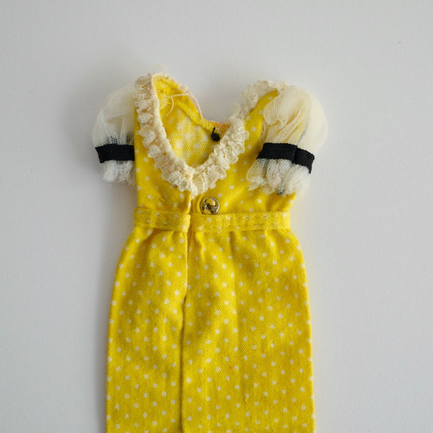 Barbie Quick Curl Francie Yellow Polka Dot Dress 4222 1972