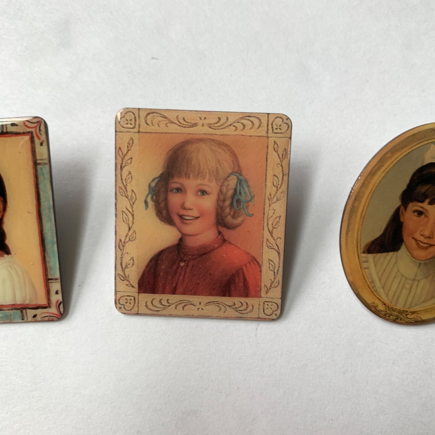American Girl Doll Pins Brooches Set of 3 Josefina Kirsten Samantha