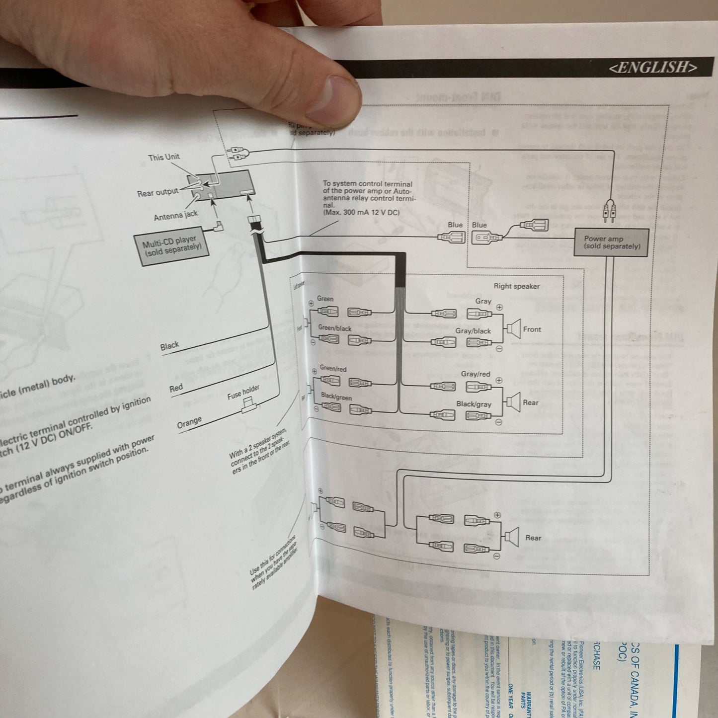 Pioneer KEH-P3600 Installation Manual Instructions Stereo Receiver Radio