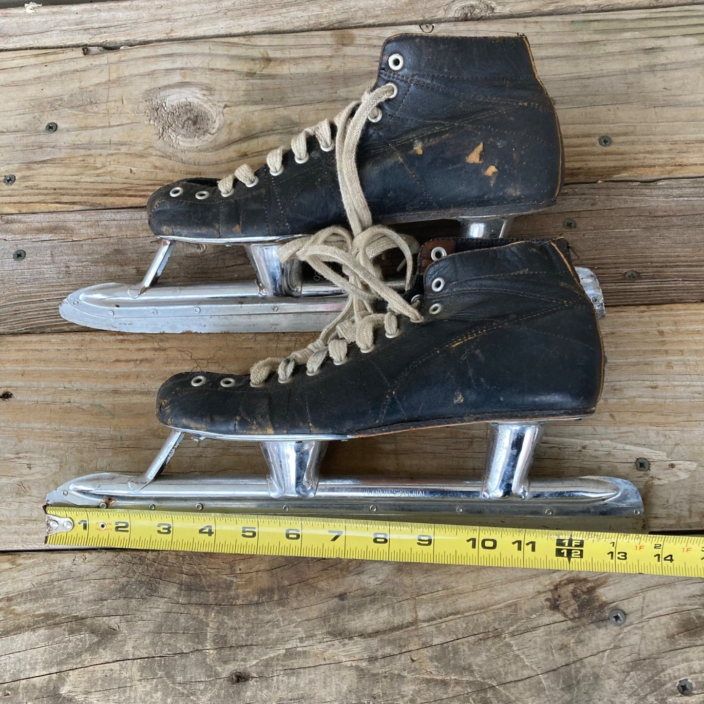 Vintage Planert Hand-Made Olympic Leather Speed Skates