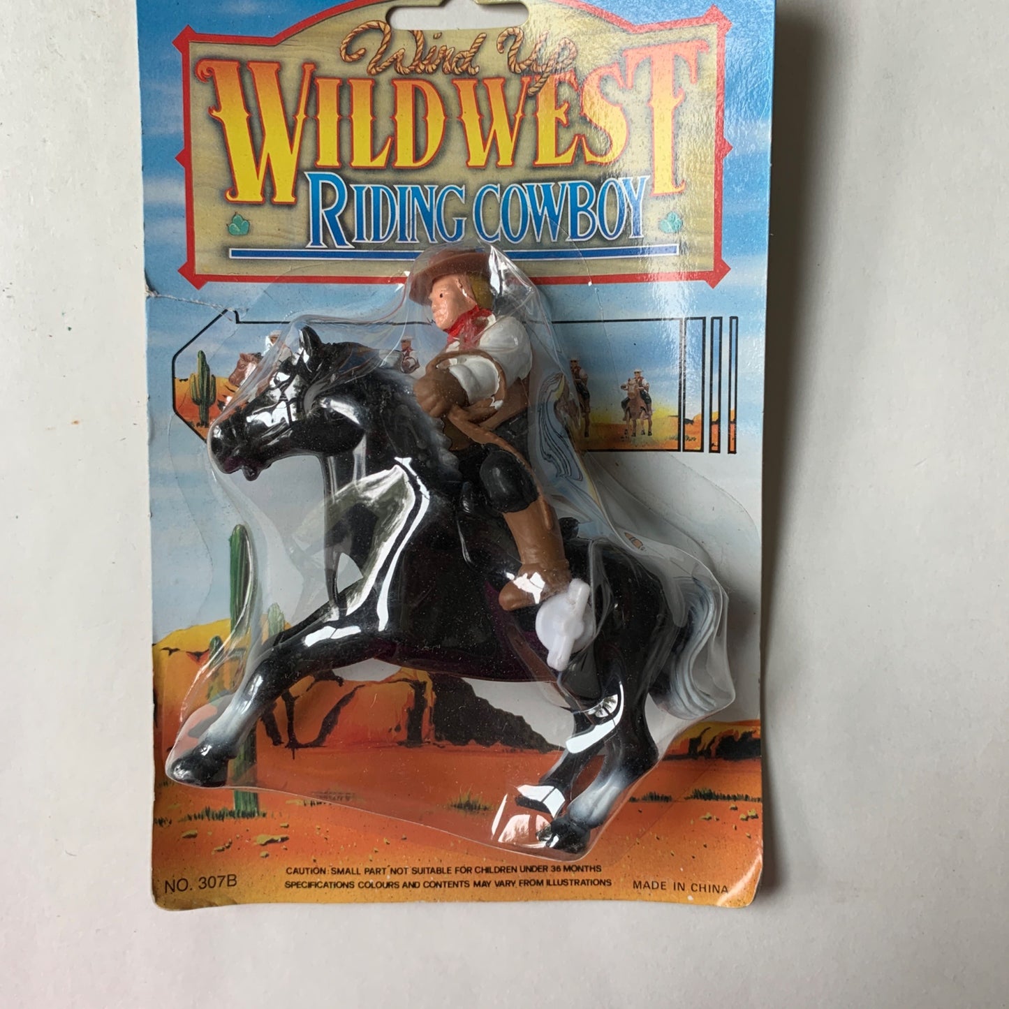 Vintage Wild West Wind Up Riding Cowboy Lot of 3 Toys Figures