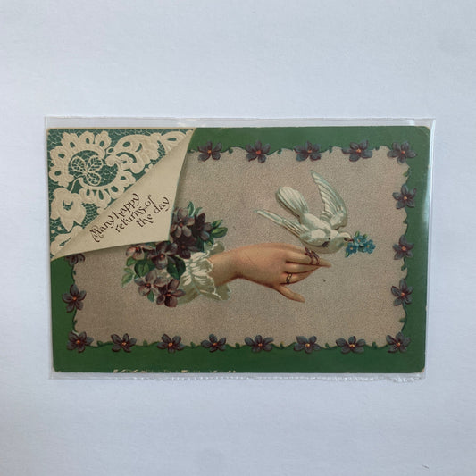 Antique Early 1900s Postcard Many Happy Returns of the Day