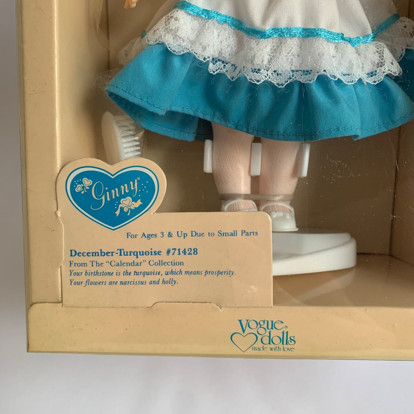 Ginny December Turquoise Doll New Unopened Vintage 8" Blonde