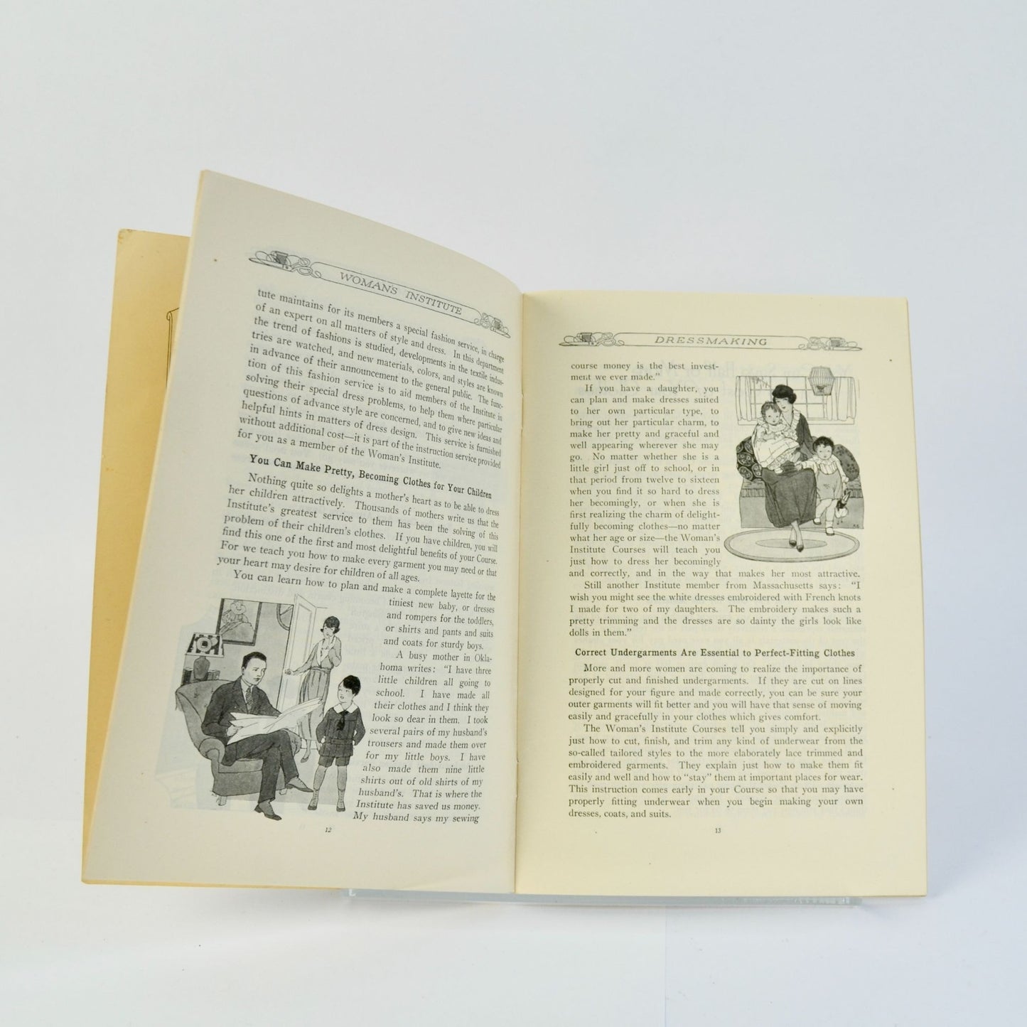 Woman's Institute of Domestic Arts & Sciences Booklet Magazine 1921 Antique