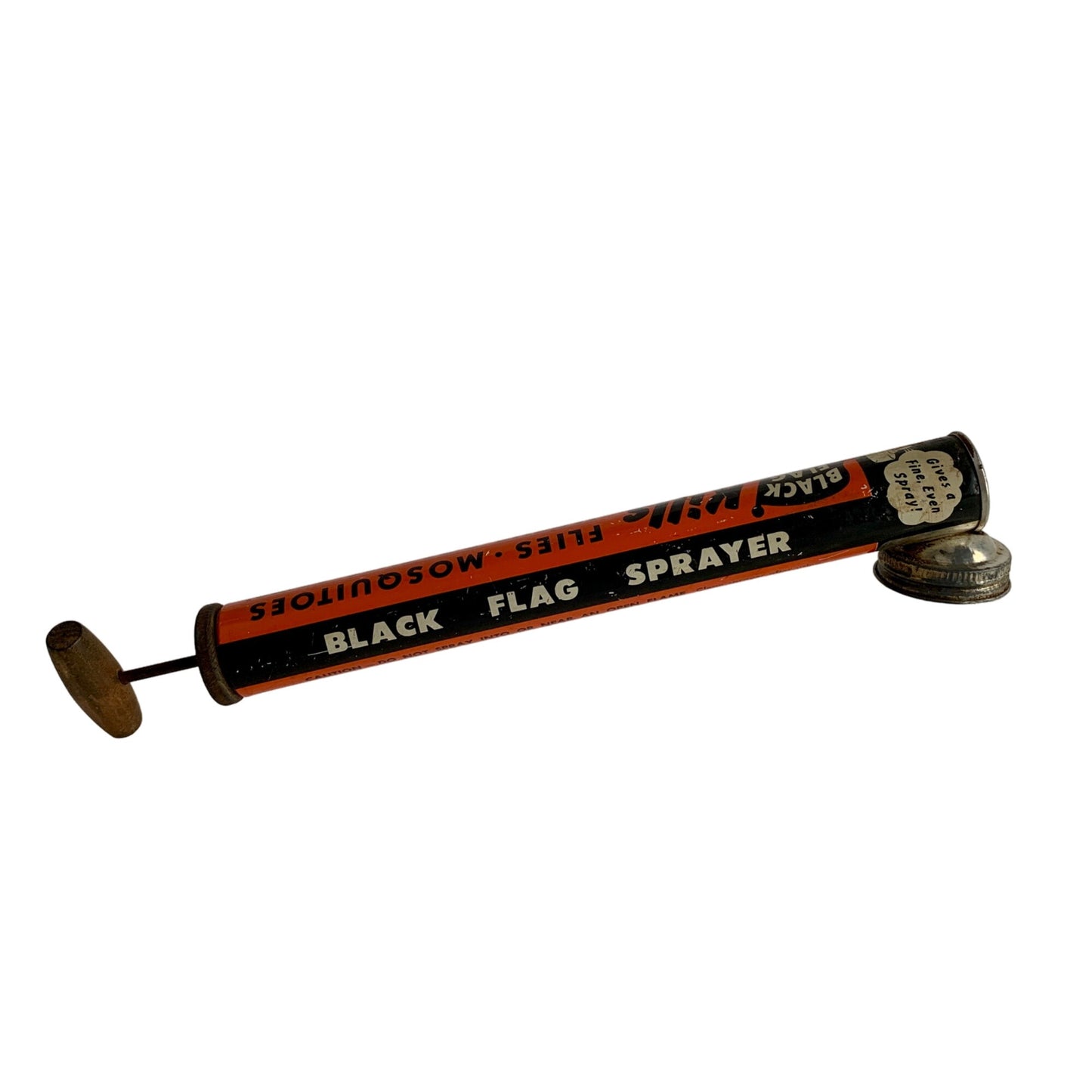 Black Flag Sprayer Vintage Glass & Metal