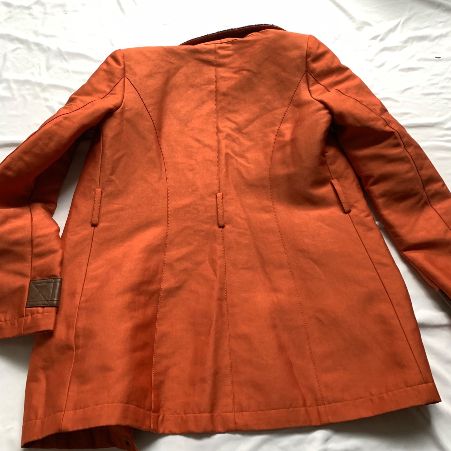 Sam Edelman Orange Fall Coat Belted Size XS