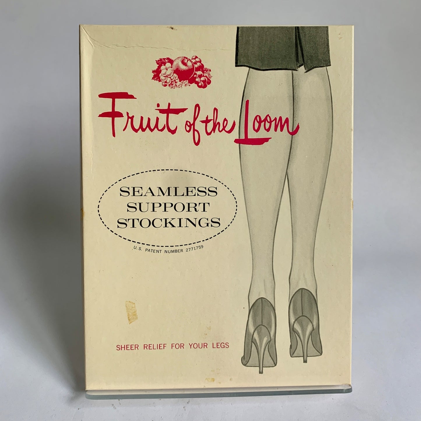 Fruit of the Loom Seamless Support Stockings Vintage New In Box Blush Small 555