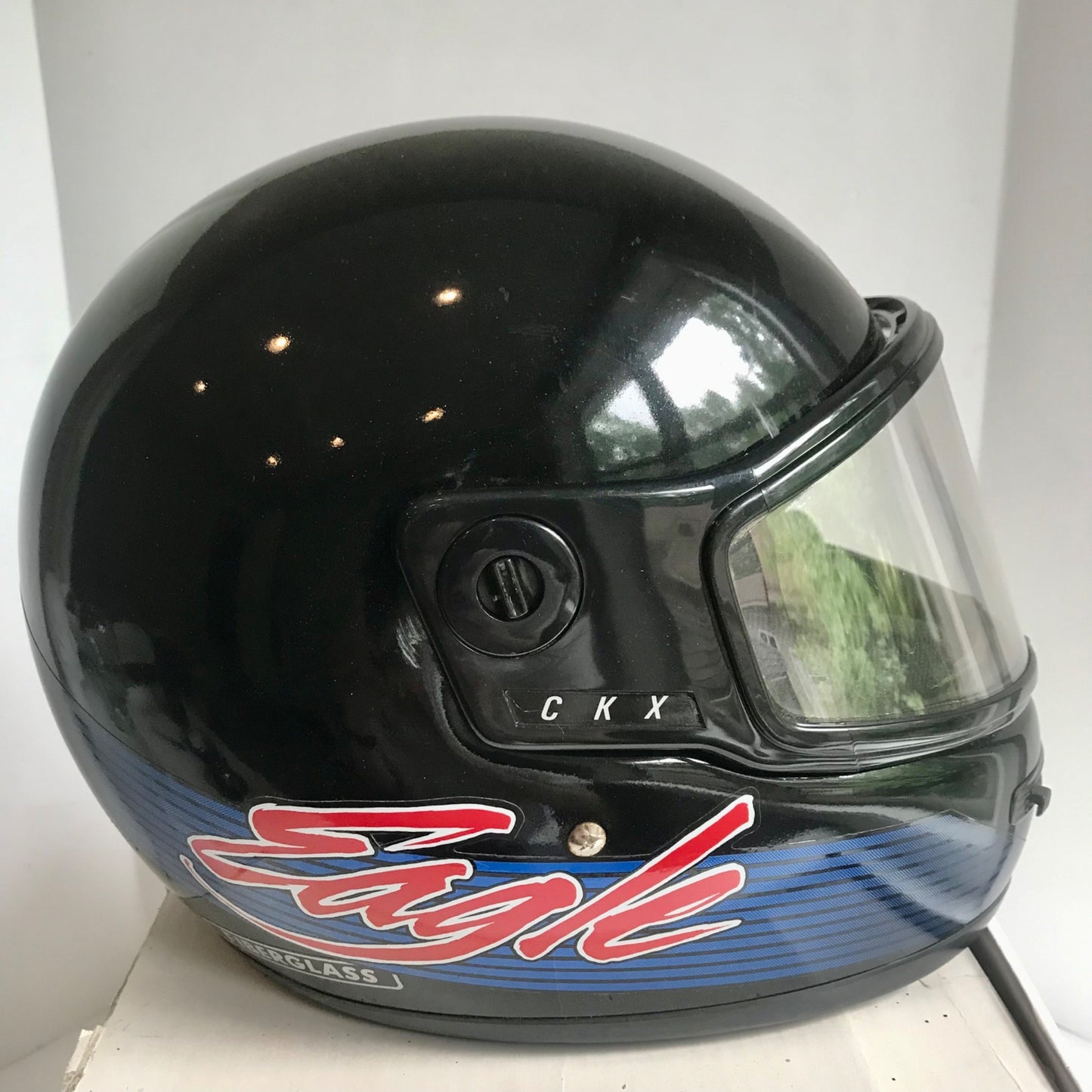 Vintage CKX Eagle Snowmobile Motorcycle Full Face Helmet Size Medium NICE!