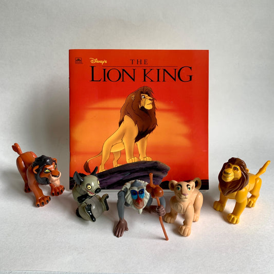 Vintage The Lion King Burger King Toys Plus Golden Book