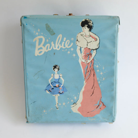 Vintage 1962 Barbie Ponytail Case Blue Mattel