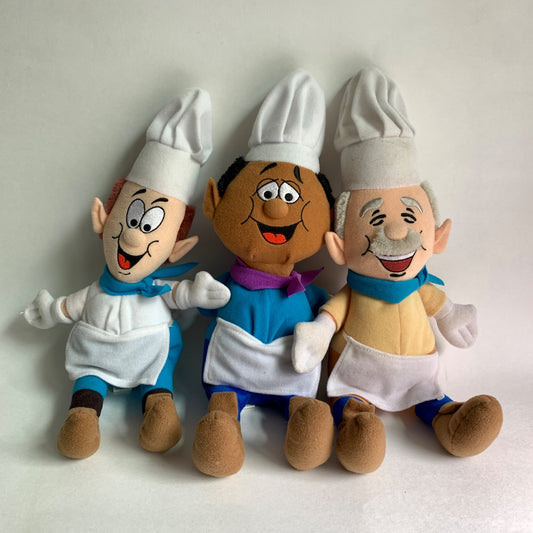 2001 Keebler Elves Plush Animal Fair Dolls Set of 3