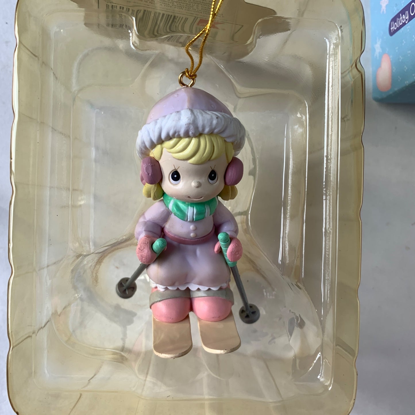 Precious Moments Winter Wonderland Girl Skier Ornament Mint in Box
